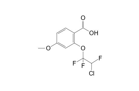 2-(2-chloro-1,1,2-trifluoroethoxy)-p-anisic acid