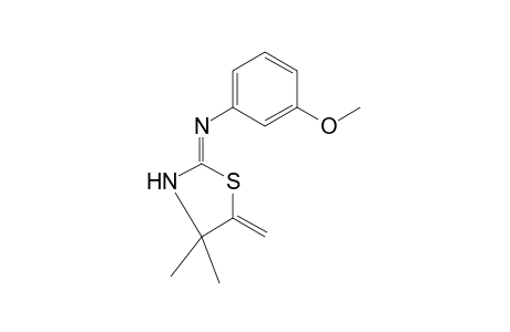 4,4-dimethyl-2-[(m-methoxyphenyl)imino]-5-methylenethiazolidine