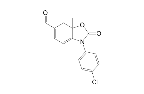 3-(4-Chlorophenyl)-6-formyl-7a-methyl-7,7a-dihydrobenzo[d]oxazol-2(3H)-one