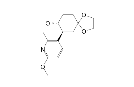 TRANS-4-HYDROXY-3-(6'-METHOXY-2'-METHYL-3'-PYRIDYL)-CYCLOHEXAN-1-ONE_ETHYLENE_ACETAL