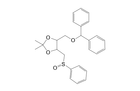 2,3-(dimethylmethylenedioxy)-4-(diphenyl-methoxy)-1-(phenyl-sulfoxo)-butane (sodium acetate)