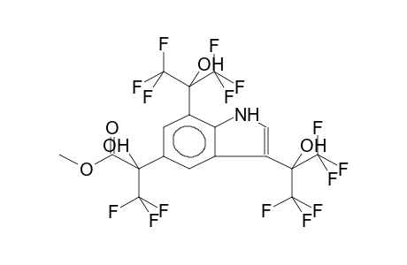 5-(1-HYDROXY-1-METHOXYCARBONYLTRIFLUOROETHYL)-3,7-BIS(2-HYDROXYHEXAFLUOROPROP-2-YL)INDOLE