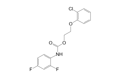 2,4-difluorocarbanilic acid, 2-(o-chlorophenoxy)ethyl ester