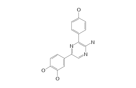 2-AMINO-3-(4'-HYDROXYPHENYL)-5-(3',4'-DIHYDROXYPHENYL)-1,4-PYRAZINE