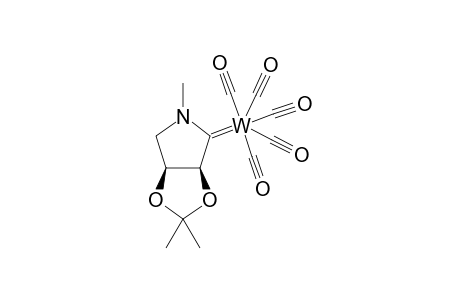 Pentacarbonyl[1,4-dideoxy-2,3-O-isopropylidene-1,4-(methylimino)-D-erythro-furanosylidene]tungsten