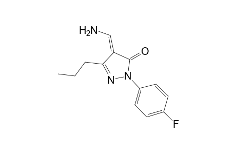 (4E)-4-(aminomethylene)-2-(4-fluorophenyl)-5-propyl-2-pyrazolin-3-one