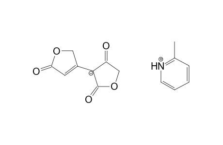 2-Methylpyridinium 3-(2,5-dihydro-5-oxofuran-3-yl)-4-hydroxyfuran-2(5H)-one salt