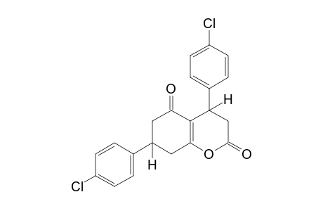 4,7-bis(p-chlorophenyl)-3,4,7,8-tetrahydro-2H-1-benzopyran-2,5(6H)-dione