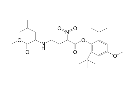 l-Leucine, N-[4-[2,6-bis(1,1-dimethylethyl)-4-methoxyphenoxy]-3-nitro-4-oxobutyl]-, methyl ester, (s)-