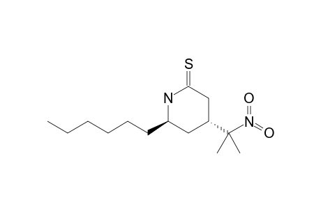 Trans 6-hexyl-4-(1-methyl-1-nitroethyl)piperidine-2-thione