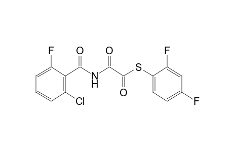 (2-chloro-6-fluorobenzoyl)thiooxamic acid, S-(2,4-difluorophenyl) ester