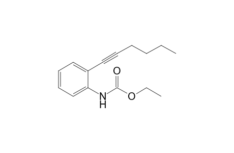 Ethyl N-(2-hex-1-ynylphenyl)carbamate