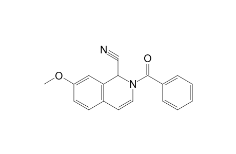 2-benzoyl-1,2-dihydro-7-methoxy-1-isoquinolinecarbonitrile