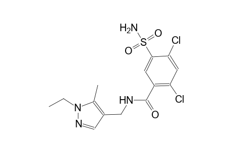 5-(aminosulfonyl)-2,4-dichloro-N-[(1-ethyl-5-methyl-1H-pyrazol-4-yl)methyl]benzamide