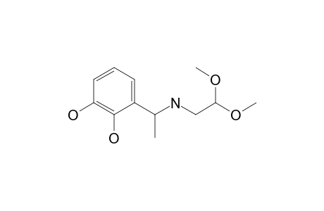 2-[N-[1-(2,3-Dihydroxyphenyl)ethyl]amino]acetaldehyde dimethyl acetal hydrochloride