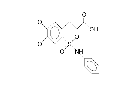 3-(6-(N-PHENYLSULPHAMOYL)-3,4-DIMETHOXYPHENYL)-PROPIONSAEURE