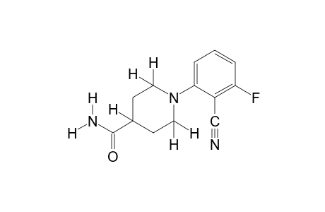 1-(2-cyano-3-fluorophenyl)isonipecotamide
