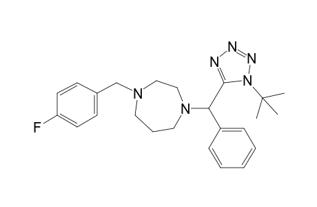 1-((1-(Tert-butyl)-1H-tetrazol-5-yl)(phenyl)methyl)-4-(4-fluorobenzyl)-1,4-diazepane