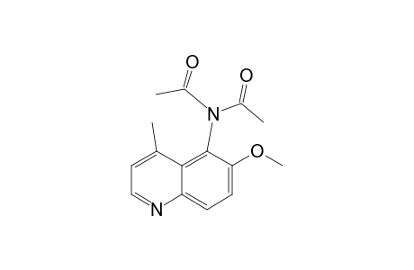 N-acetyl-N-(6-methoxy-4-methyl-5-quinolinyl)acetamide