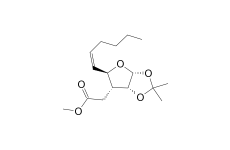 METHYL-(2'R,3'R,4'R,5'R)-2-[(Z)-2'-HEXEN-1''-YL-4',5'-ISOPROPILIDENE-DEOXY-TETRAHYDROFURAN-3'-YL]-ACETATE