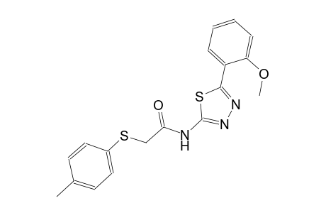 N-[5-(2-methoxyphenyl)-1,3,4-thiadiazol-2-yl]-2-[(4-methylphenyl)sulfanyl]acetamide