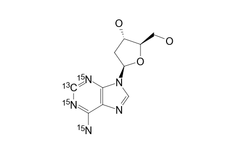 [2-(13)C-1,3,NH2-(15)N3]-2'-DEOXYADENOSINE