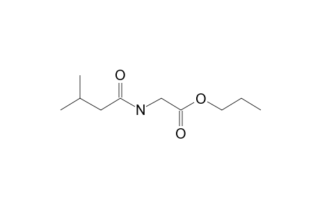 Glycine, N-isovaleroyl-, N-propyl ester