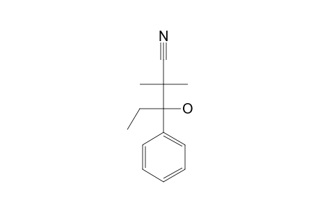 3-Hydroxy-2,2-dimethyl-3-phenylpentanenitrile