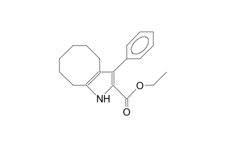 3-Phenyl-4,5,6,7,8,9-hexahydro-cycloocta(B)pyrrole-2-carboxylic acid, ethyl ester