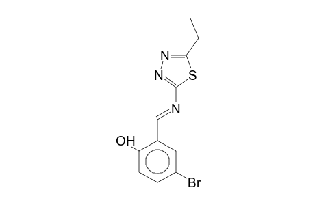 2-(5-Bromosalicylideneamino)-5-ethyl-1,3,4-thiadiazole