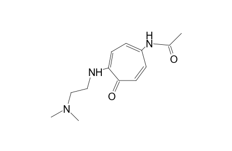 N-{{4-[2-(dimethylamino)ethyl]amino}-5-oxo-1,3,6-cycloheptatrien-1-yl}acetamide