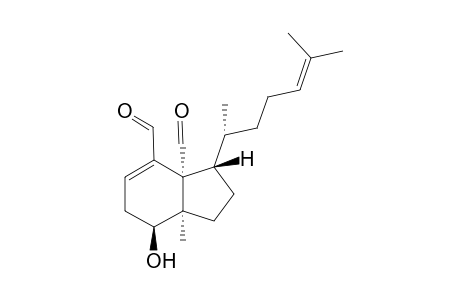 (2R*,3S*,6R*,7S*,10R*)-7-Hydroxy-2,6-cyclo-1(9),13-xenicadien-18,19-dial