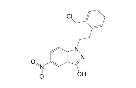 1-[2'-(CHLOROMETHYL)-PHENETHYL]-3-HYDROXY-5-NITROINDAZOLE