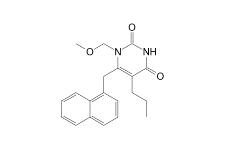1-METHOXYMETHYL-5-N-PROPYL-6-(1-NAPHTHYLMETHYL)-URACIL
