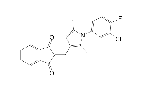 2-{[1-(3-chloro-4-fluorophenyl)-2,5-dimethyl-1H-pyrrol-3-yl]methylene}-1H-indene-1,3(2H)-dione
