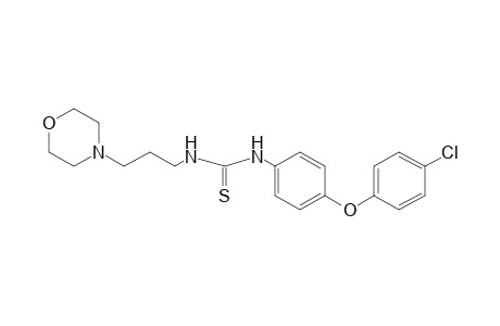 1-[p-(p-chlorophenoxy)phenyl]-3-(3-morpholinopropyl)-2-thiourea