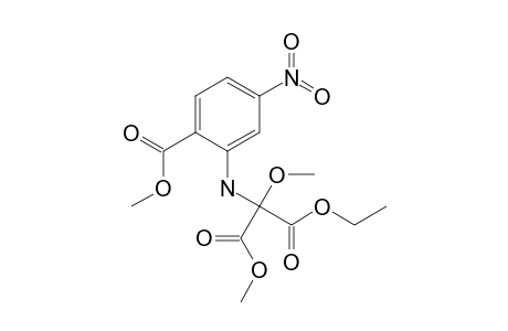 Methyl 2-[N-(methoxycarbonyl)(ethoxycarbonyl)(methoxy)methyl]amino-4-nitrobenzoate