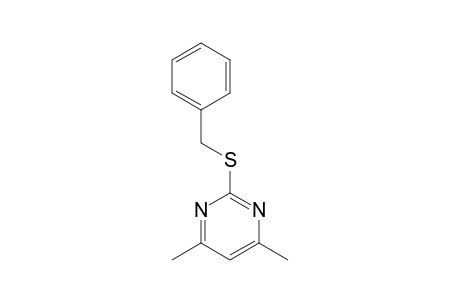 2-BENZYLTHIO-4,6-DIMETHYLPYRIMIDINE