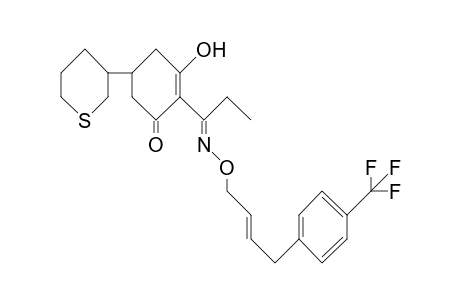 2-Cyclohexen-1-one, 3-hydroxy-5-(tetrahydro-2H-thiopyran-3-yl)-2-[1-[[[4-[4-(trifluoromethyl)phenyl]-2-butenyl]oxy]imino]propyl]-; 2H-thiopyran, 2-cyclohexen-1-one derivative