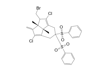 3-BROMOMETHYL-2,6-DICHLORO-4,11-DIMETHYL-5-METHYLENE-9,9-BIS-(PHENYLSULFONYL)-TRICYCLO-[5.3.1.0(4,11)]-UNDECA-1,6-DIENE