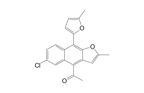 1-[6-Chloro-2-methyl-9-(5-methyl-2-furyl)naphtho[2,3-b]furan-4-yl]-1-ethanone