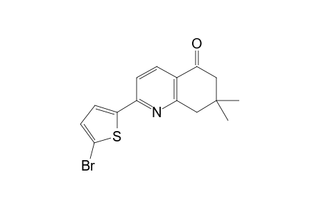 2-(5-bromothiophen-2-yl)-7,7-dimethyl-7,8-dihydroquinolin-5(6H)-one