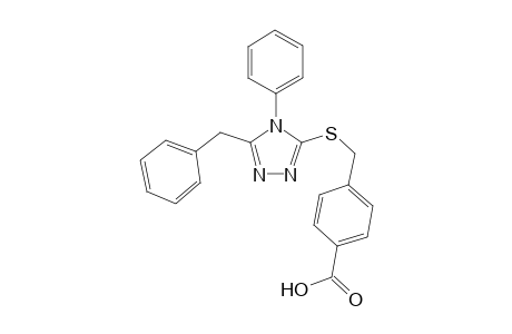 benzoic acid, 4-[[[4-phenyl-5-(phenylmethyl)-4H-1,2,4-triazol-3-yl]thio]methyl]-