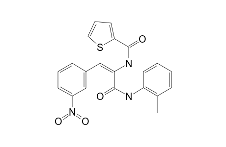 N-[(E)-2-(3-nitrophenyl)-1-(o-tolylcarbamoyl)vinyl]thiophene-2-carboxamide