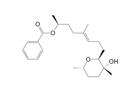 2H-Pyran-3-ol, 2-[7-(benzoyloxy)-4-methyl-3-octenyl]tetrahydro-3,6-dimethyl-, [2S-[2.alpha.(3E,7R*),3.beta.,6.beta.]]-