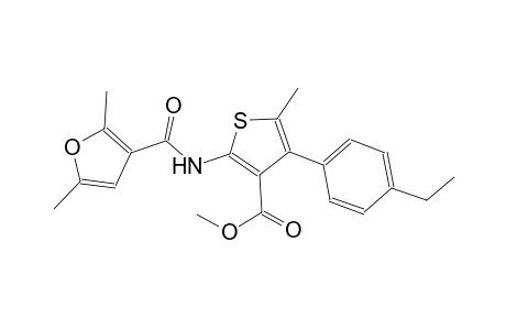 methyl 2-[(2,5-dimethyl-3-furoyl)amino]-4-(4-ethylphenyl)-5-methyl-3-thiophenecarboxylate