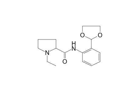 N-[2-(1,3-Dioxolan-2-yl)phenyl]-1-ethyl-2-pyrrolidinecarboxamide