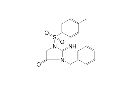 2-Azanylidene-1-(4-methylphenyl)sulfonyl-3-(phenylmethyl)imidazolidin-4-one