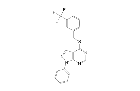 1-phenyl-4-{[3-(trifluoromethyl)benzyl]sulfanyl}-1H-pyrazolo[3,4-d]pyrimidine