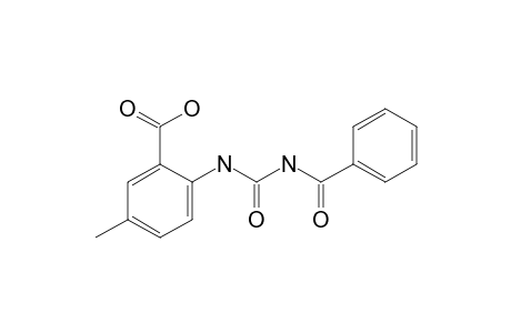 2-(Benzoylcarbamoylamino)-5-methyl-benzoic acid